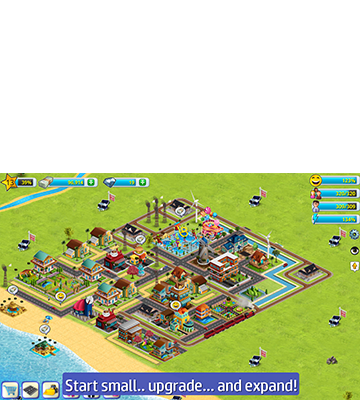 Discover new buildings, expand your town and city life, keep your citizens happy, manage transportation (trains / railways) and enjoy a virtual world full of quests! Manage and expand your city on the go – both online and offline playable.